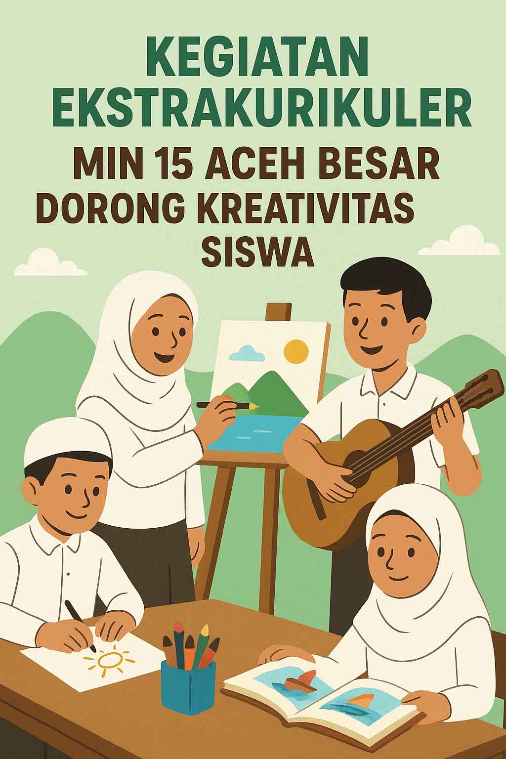 Kegiatan Ekstrakurikuler MIN 15 Aceh Besar Dorong Kreativitas Siswa