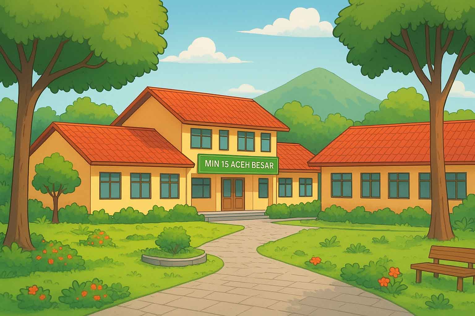 Lingkungan Sekolah MIN 15 Aceh Besar yang Asri dan Nyaman